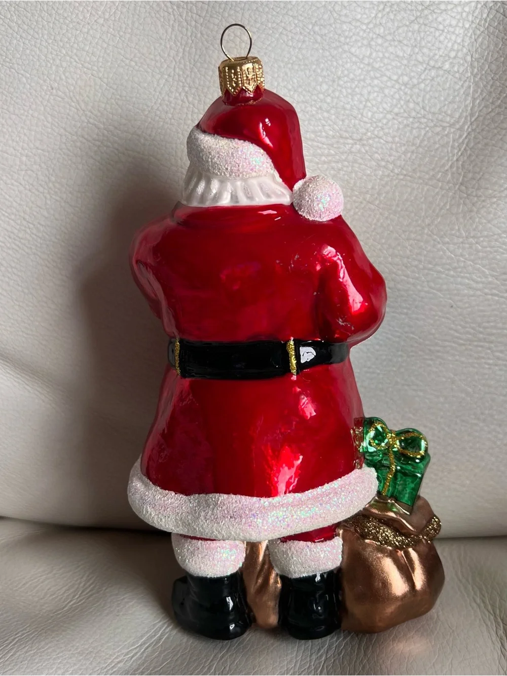 Holiday Santa Claus with Gifts Hanging Ornament